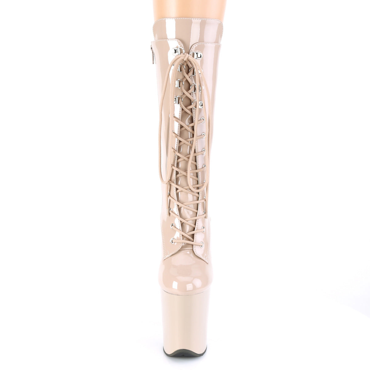 Pleaser Botas de tobillo para mujer FLAMINGO-1050 PAT desnuda / desnuda