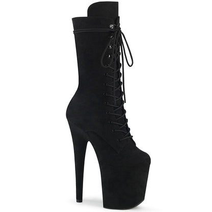 Pleaser Botas de tobillo para mujer FLAMINGO-1050FS BLK Faux Suda / Blk Faux Suede
