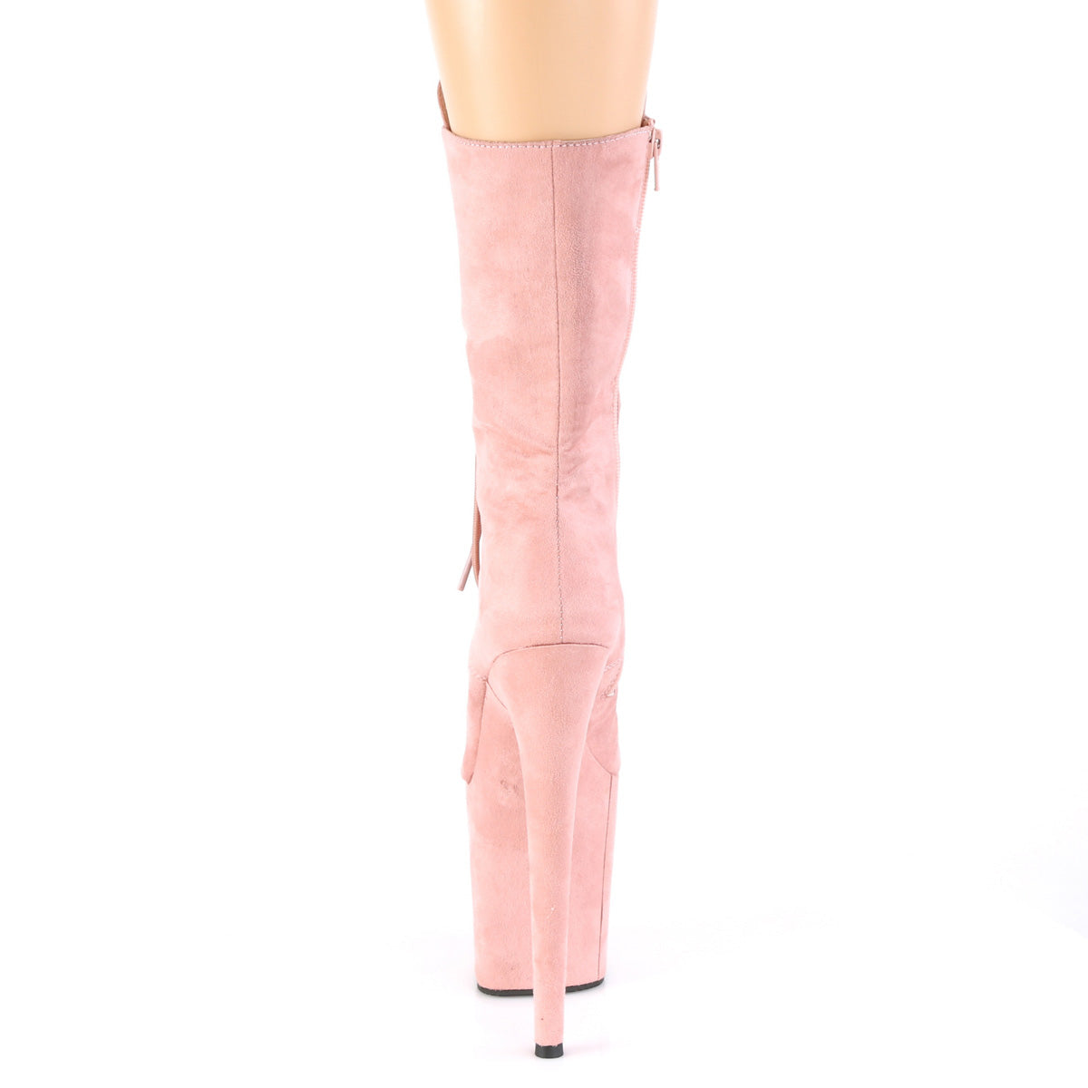 Pleaser Botas de tobillo para mujer FLAMINGO-1050FS B. PINK FAUX SUEDE / B. Gamuza Faux Pink