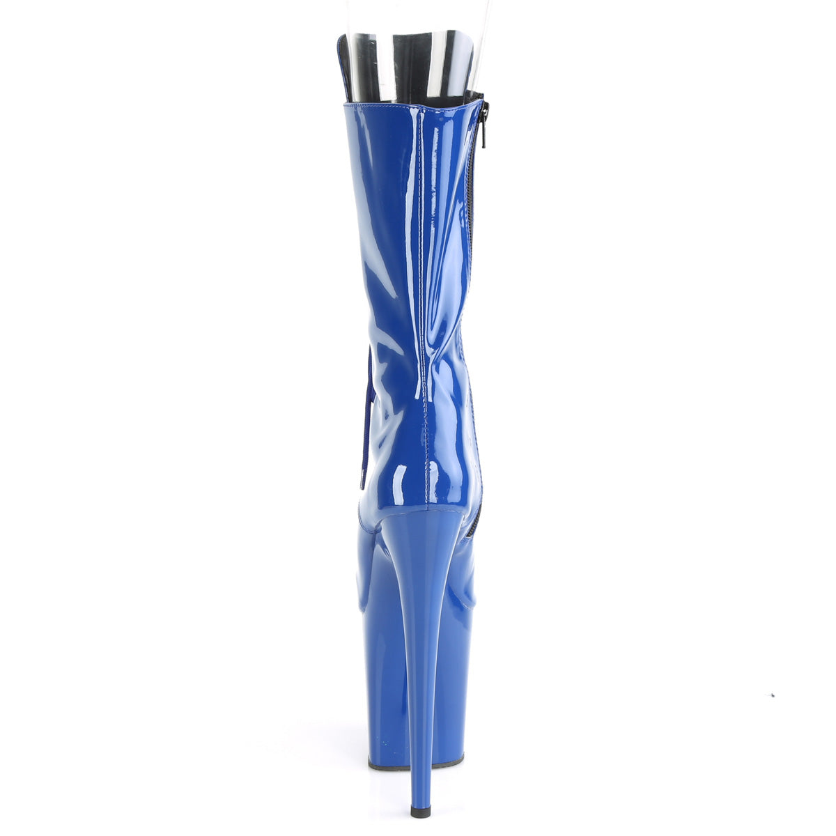 Pleaser Botas de tobillo para mujer FLAMINGO-1051 Royal Blue Pat / Royal Blue