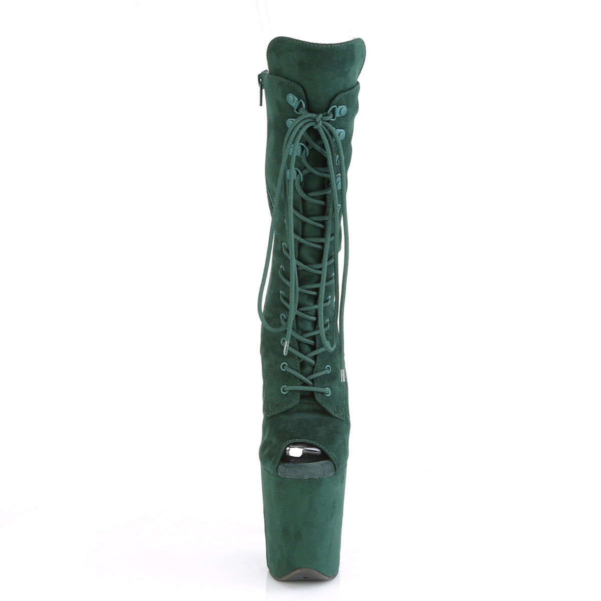 Pleaser Botas de tobillo para mujer FLAMINGO-1051FS Emerald Green F.Suede / Emerald Green F.Suede
