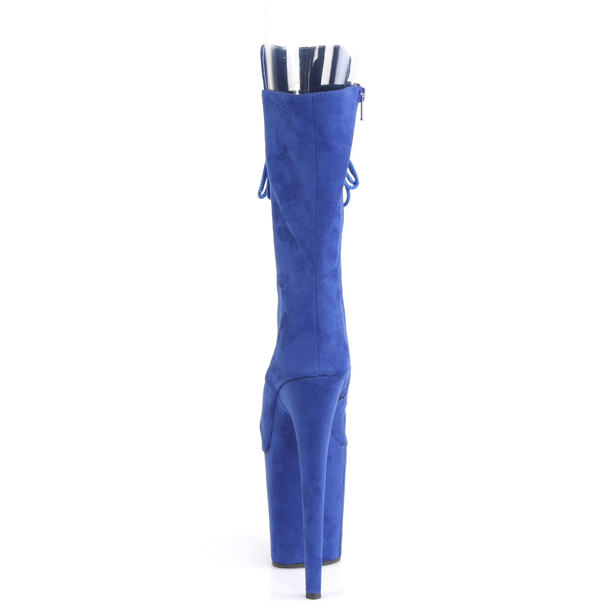 Pleaser Botas de tobillo para mujer FLAMINGO-1051FS Royal Blue Faux Suede / Royal Blue Faux Suede