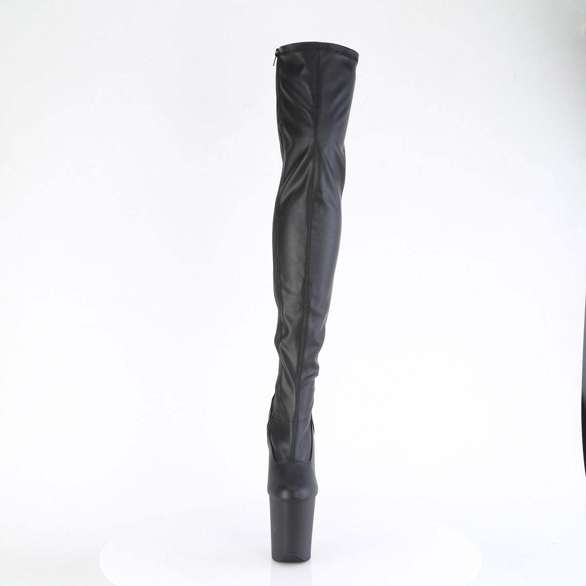 Pleaser   FLAMINGO-3000 BLK Faux Leather/Blk Matte