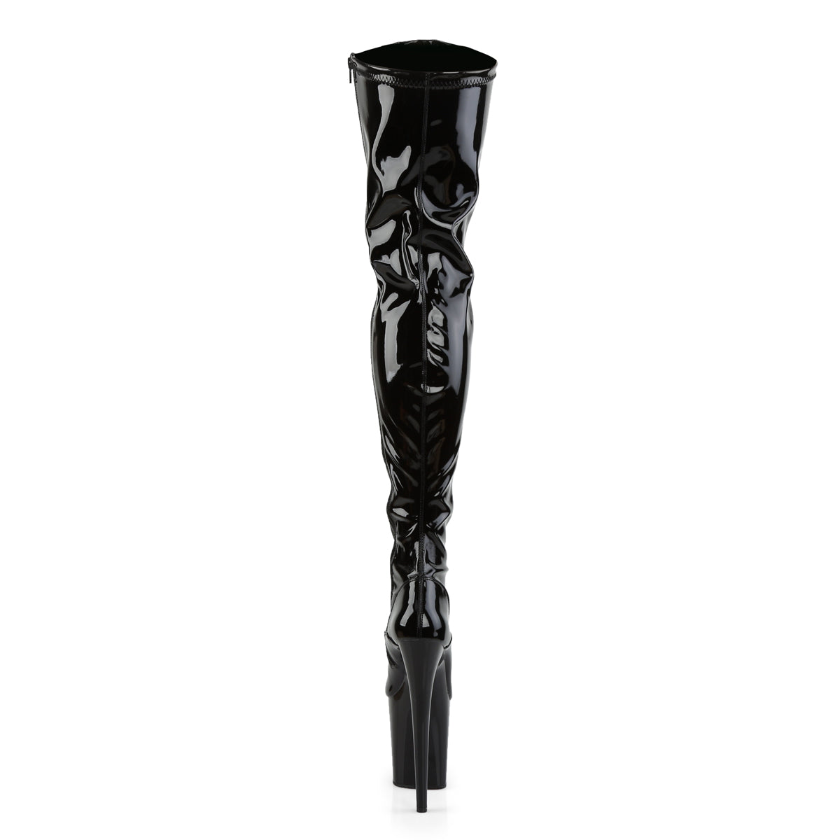 Pleaser Botas de mujer FLAMINGO-3000 BLK STR PAT / BLK
