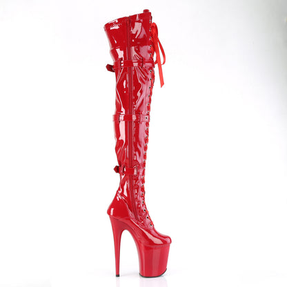 Pleaser   FLAMINGO-3028 RED STR. Pat/Rojo