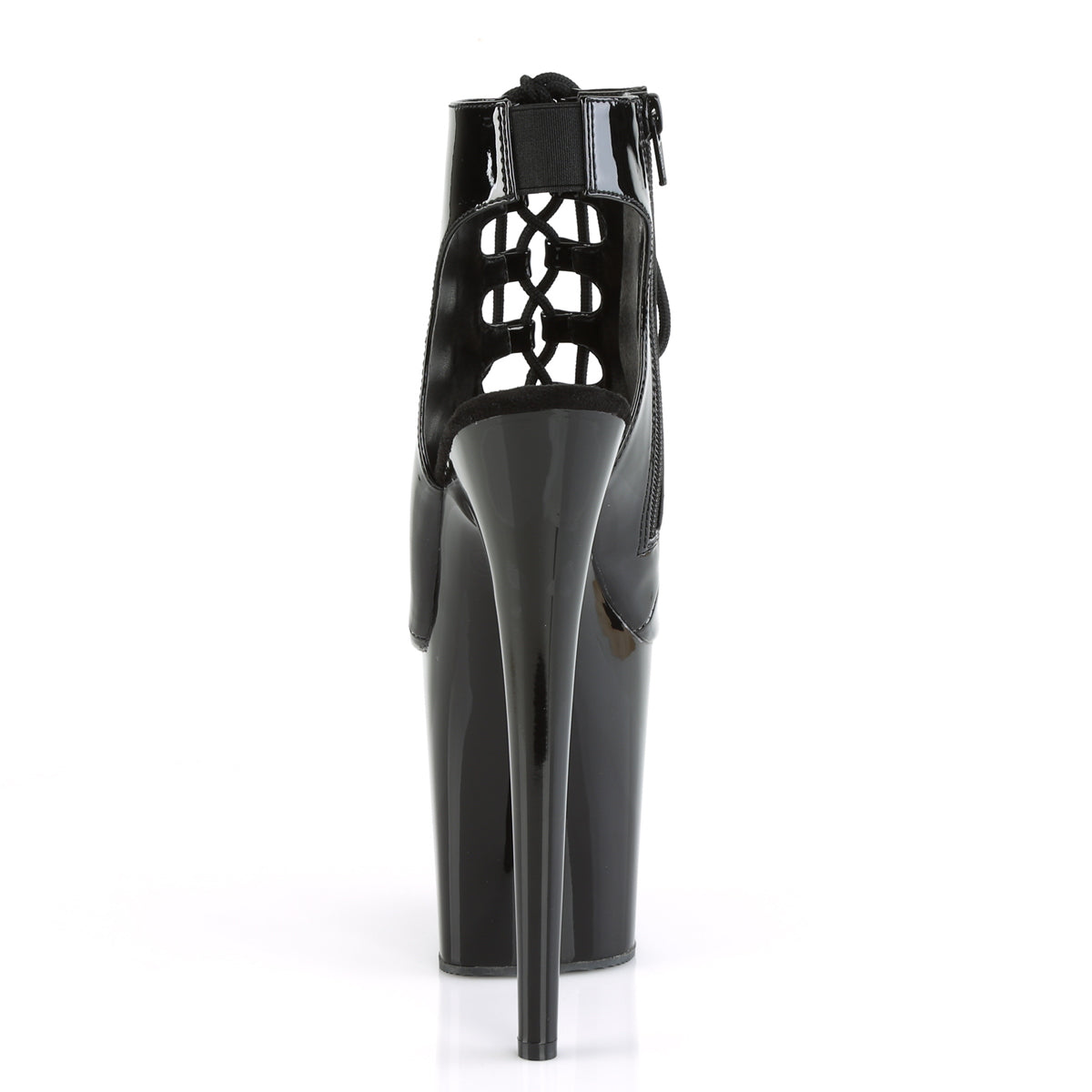 Pleaser Sandalias para mujer FLAMINGO-800-20 blk pat pat / blk