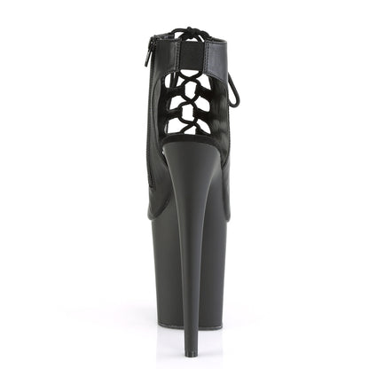 Pleaser Womens Sandals FLAMINGO-800-20 Blk Faux Leather/Blk Matte