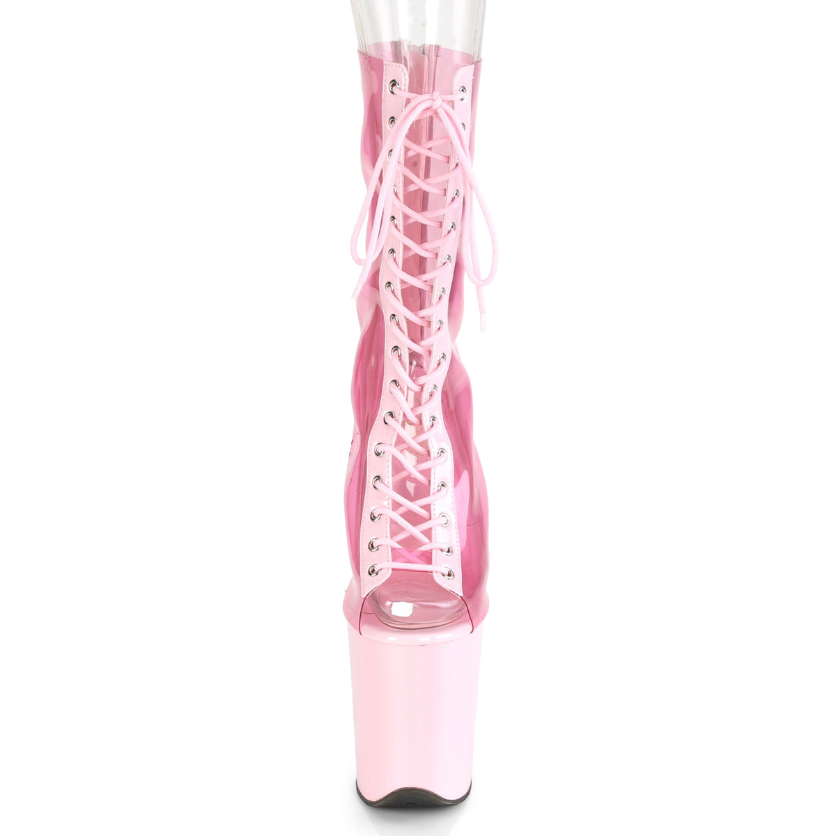 Pleaser Botas de tobillo para mujer FLAMINGO-800-34 B. PVC rosa. PAT / b rosa. Rosa