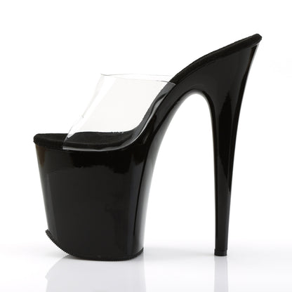 Pleaser Womens Sandals FLAMINGO-801 Clr/Blk