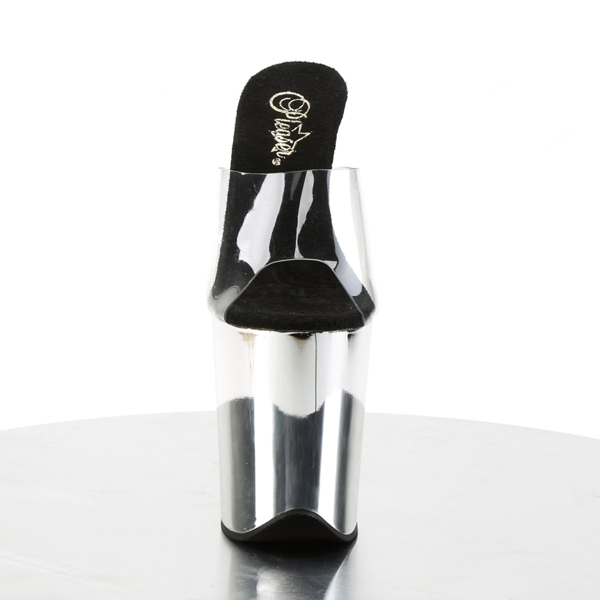 Pleaser Sandalias para mujer FLAMINGO-801 CLR / SLV Chrome