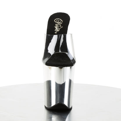 Pleaser Sandalias para mujer FLAMINGO-801 CLR / SLV Chrome