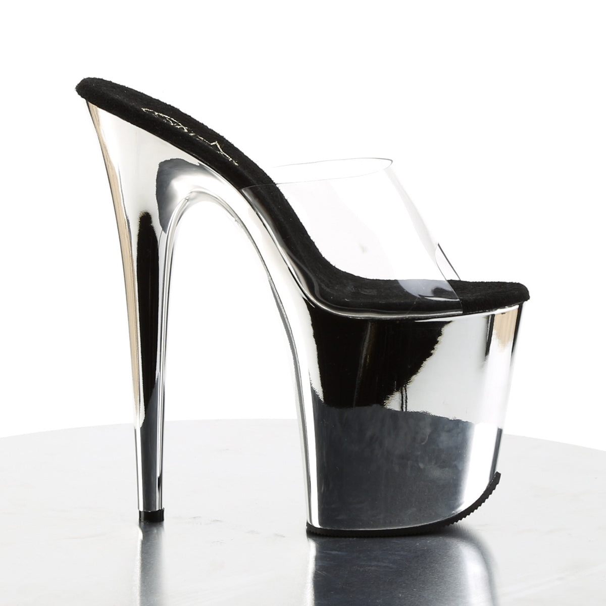 Pleaser Sandalias para mujer FLAMINGO-801 CLR / SLV Chrome