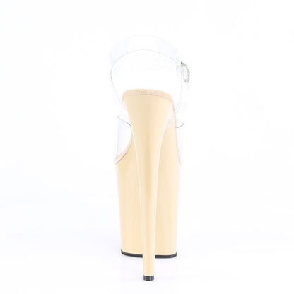 Pleaser Womens Sandals FLAMINGO-808 Clr/Cream