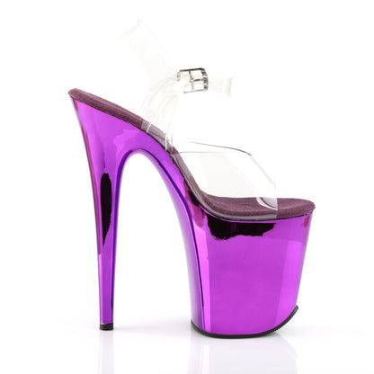 Pleaser Sandalias para mujer FLAMINGO-808 CLR / cromo púrpura