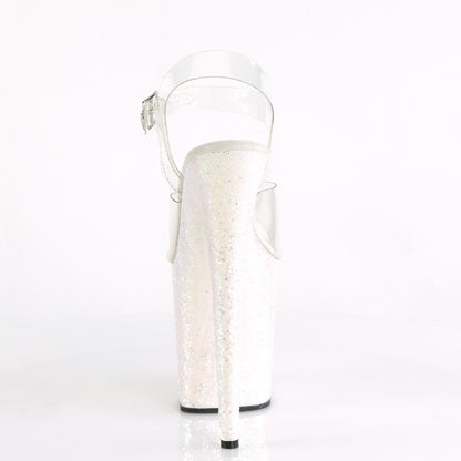 Pleaser Sandalias para mujer FLAMINGO-808lg clr / opal multic brillo