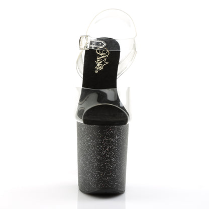 Pleaser Sandalias para mujer FLAMINGO-808 mg clr / blk