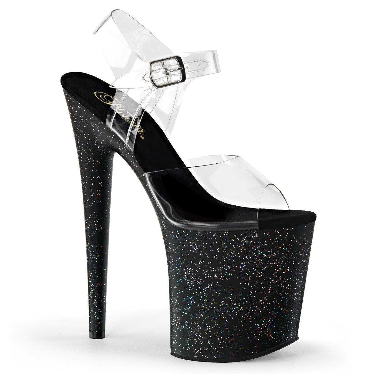Pleaser Sandalias para mujer FLAMINGO-808 mg clr / blk