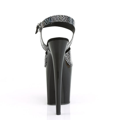 Pleaser Sandalias para mujer FLAMINGO-808N-CK Blk Cracker Holograma TPU / BLK