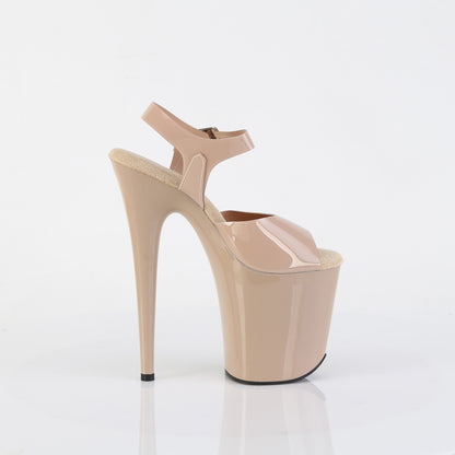 Pleaser Sandalias para mujer FLAMINGO-808n crema (gelatina) TPU / crema