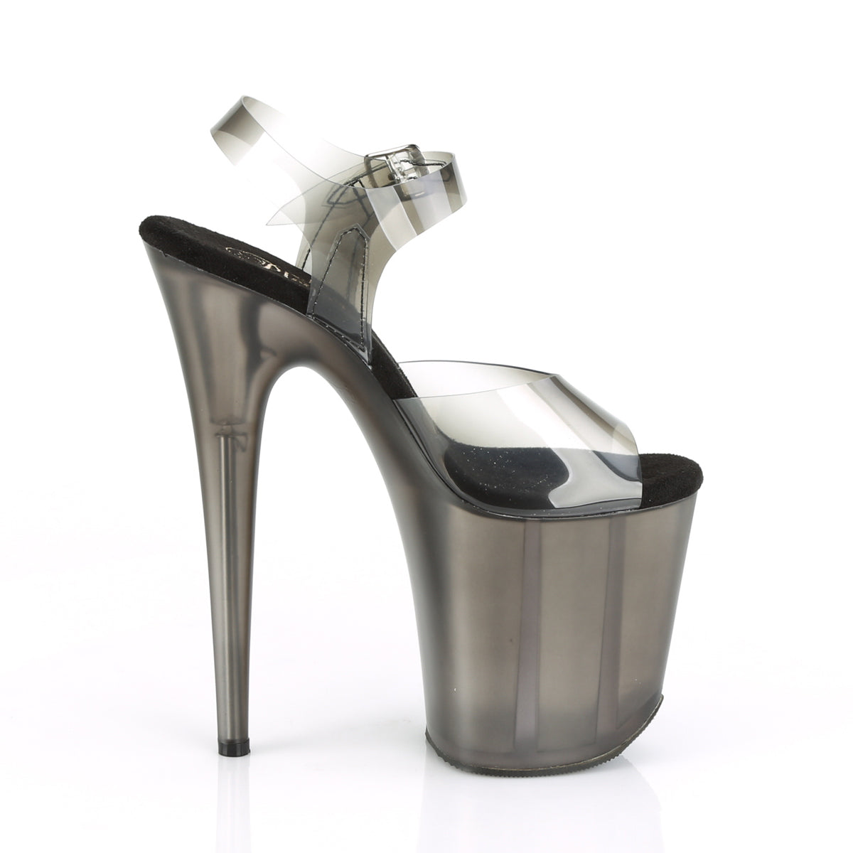 Pleaser Sandalias para mujer FLAMINGO-808N-T Gradiente Blk TPU / Smoked tintado