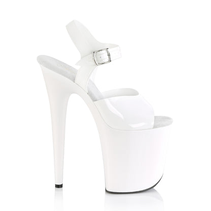 Pleaser Sandalias para mujer FLAMINGO-808n wht (jalea) tpu / wht