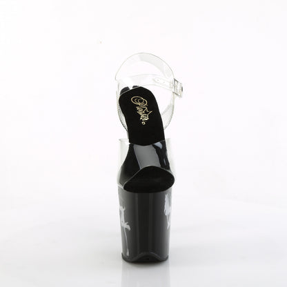 Pleaser  Sandals FLAMINGO-808NLDG Clr/Blk-Multi