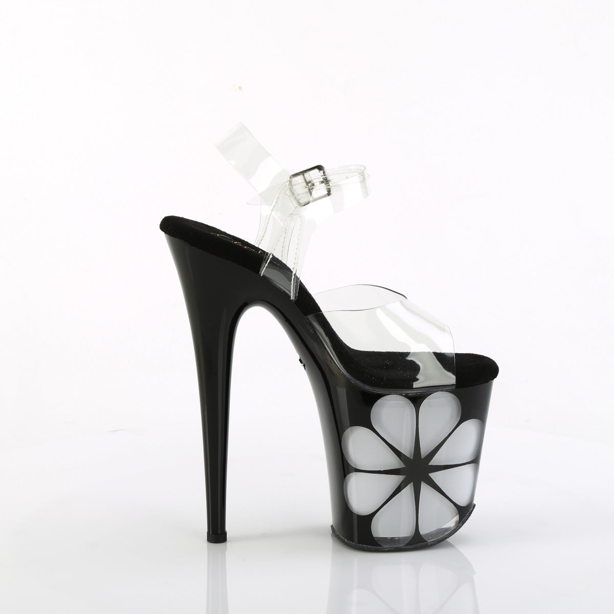 Pleaser  Sandals FLAMINGO-808NLHS Clr/Blk-Multi