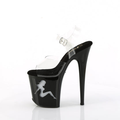 Pleaser  Sandalias FLAMINGO-808nltg CLR/BLK-MULTI