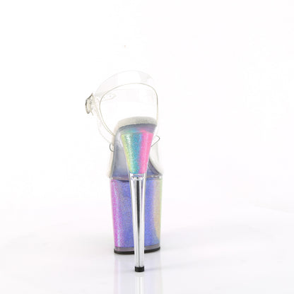 Pleaser   FLAMINGO-808RG-01 Clr/Rainbow Glitter