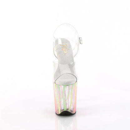 Pleaser   FLAMINGO-808RG-03 CLR/Rainbow Brillantina