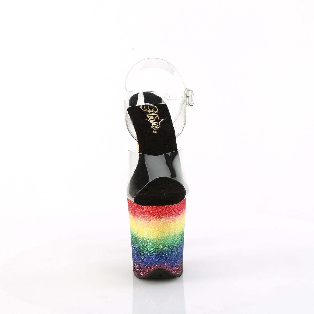 Pleaser   FLAMINGO-808RG-04 CLR/Rainbow Brillantina