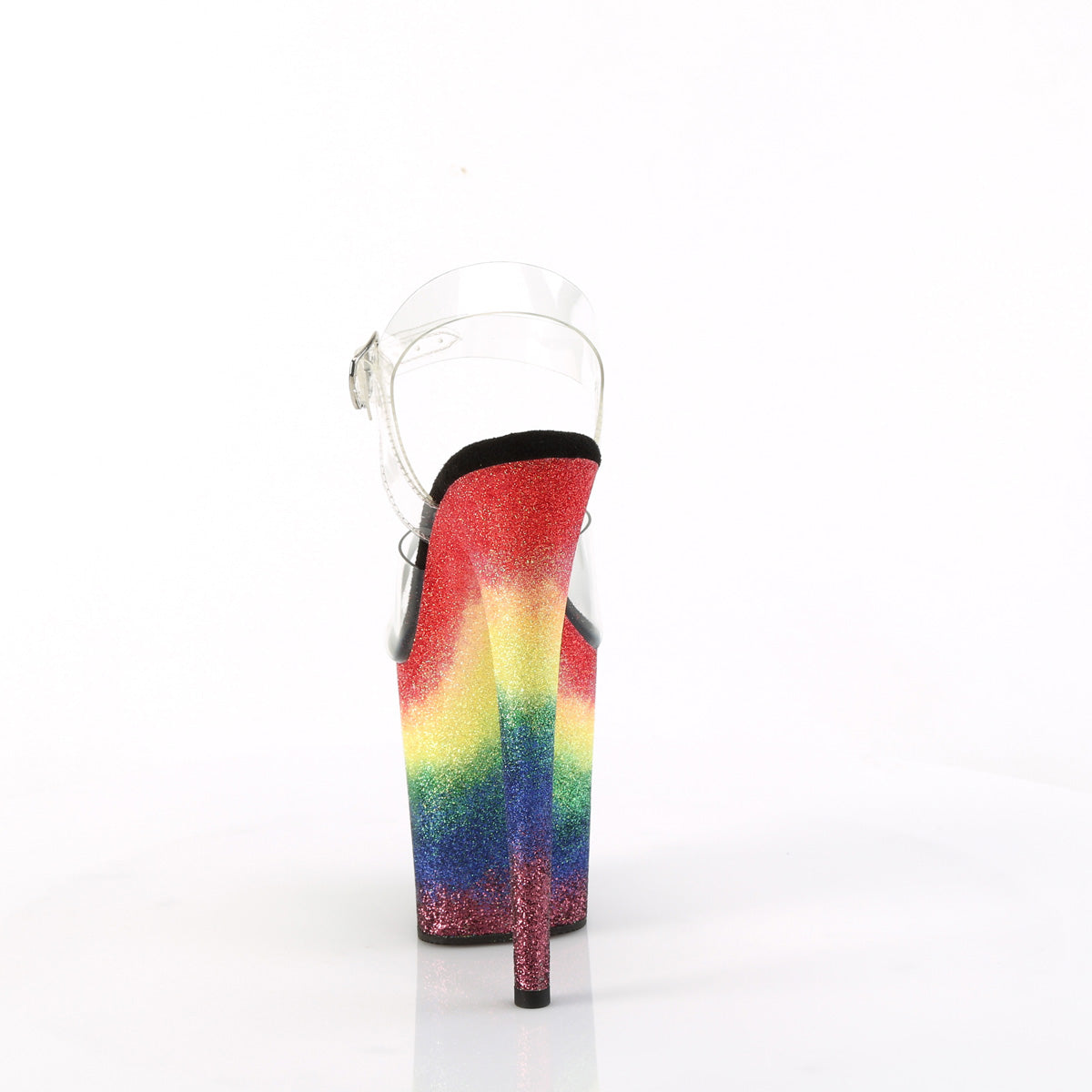 Pleaser   FLAMINGO-808RG-04 CLR/Rainbow Brillantina
