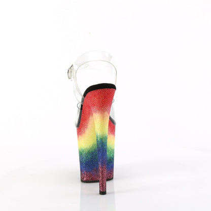 Pleaser   FLAMINGO-808RG-04 CLR/Rainbow Brillantina