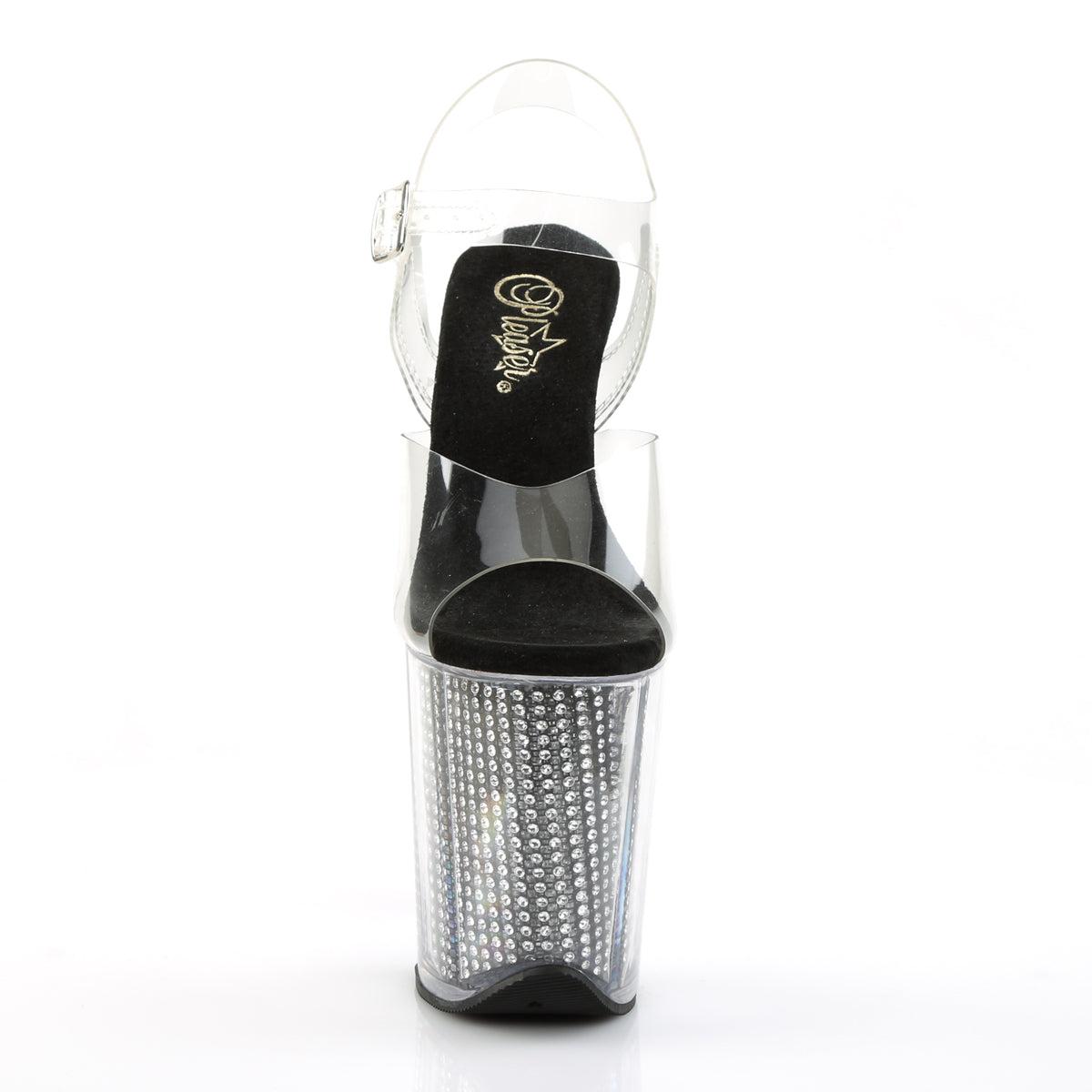 Pleaser Sandalias para mujer FLAMINGO-808srs clr / blk srs