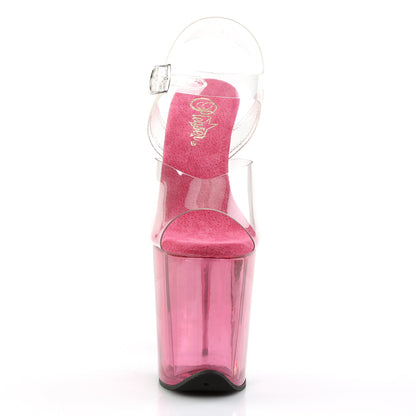 Pleaser Sandalias para mujer FLAMINGO-808t clr / rosa tintado