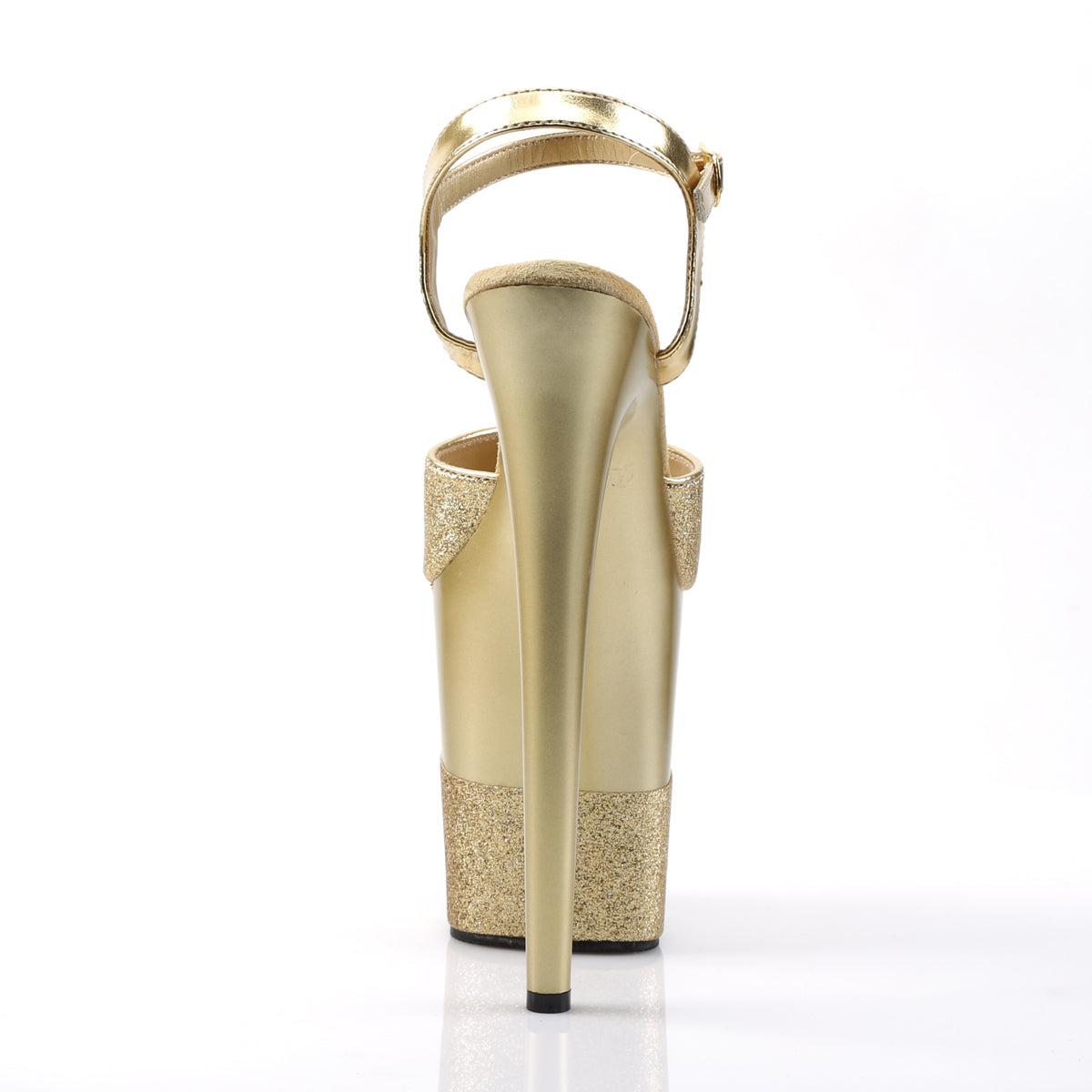 Pleaser Sandalias para mujer FLAMINGO-809-2g Gold Glitter / Gold-Glitter