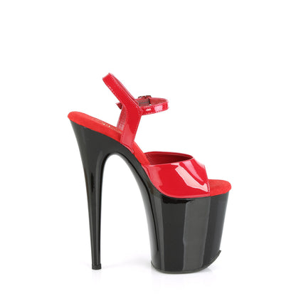 Pleaser  Sandals FLAMINGO-809 Red Pat/Blk