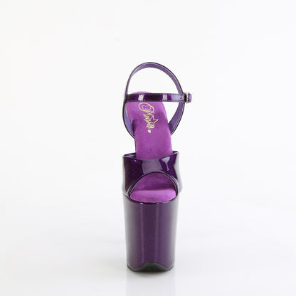 Pleaser   FLAMINGO-809GP Purple Glitter Pat/M