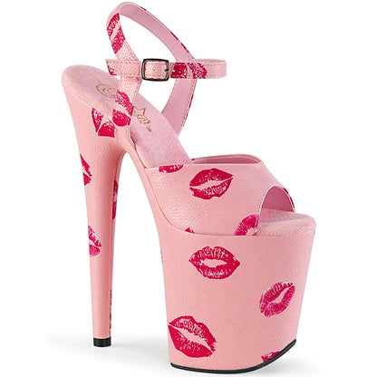 Pleaser Sandalias para mujer FLAMINGO-809kisses B. Piel de piel sintética rosa / b. Cuero de imitación rosa