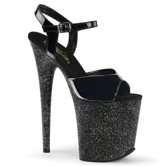 Pleaser Sandalias para mujer FLAMINGO-809mg BLK / BLK