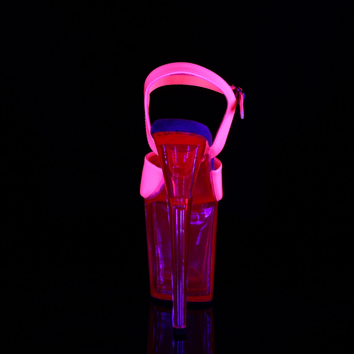 Pleaser Sandalias para mujer FLAMINGO-809uvt Neon H. Pat Rosa Pat / h. Rosa tintado