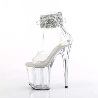 Pleaser   FLAMINGO-824RS-02 CLR-SLV AB RS/CLR