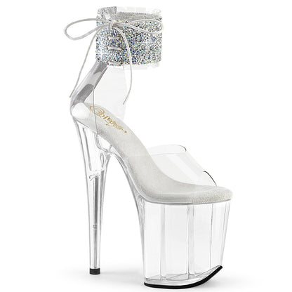 Pleaser   FLAMINGO-824RS-02 CLR-SLV AB RS/CLR