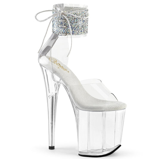 Pleaser   FLAMINGO-824RS-02 CLR-SLV AB RS/CLR