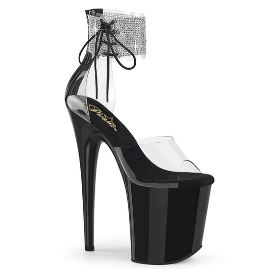 Pleaser   FLAMINGO-824RS CLR/BLK