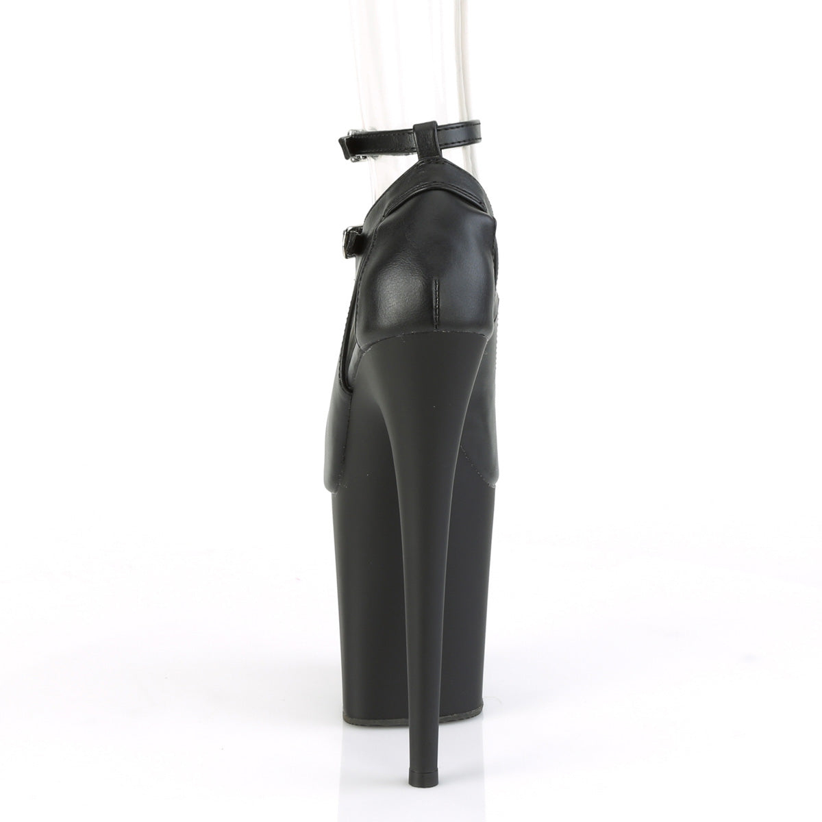 Pleaser Sandalias para mujer FLAMINGO-850 BLK Faux Cuero / Blk Matte