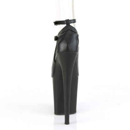 Pleaser Sandalias para mujer FLAMINGO-850 BLK Faux Cuero / Blk Matte