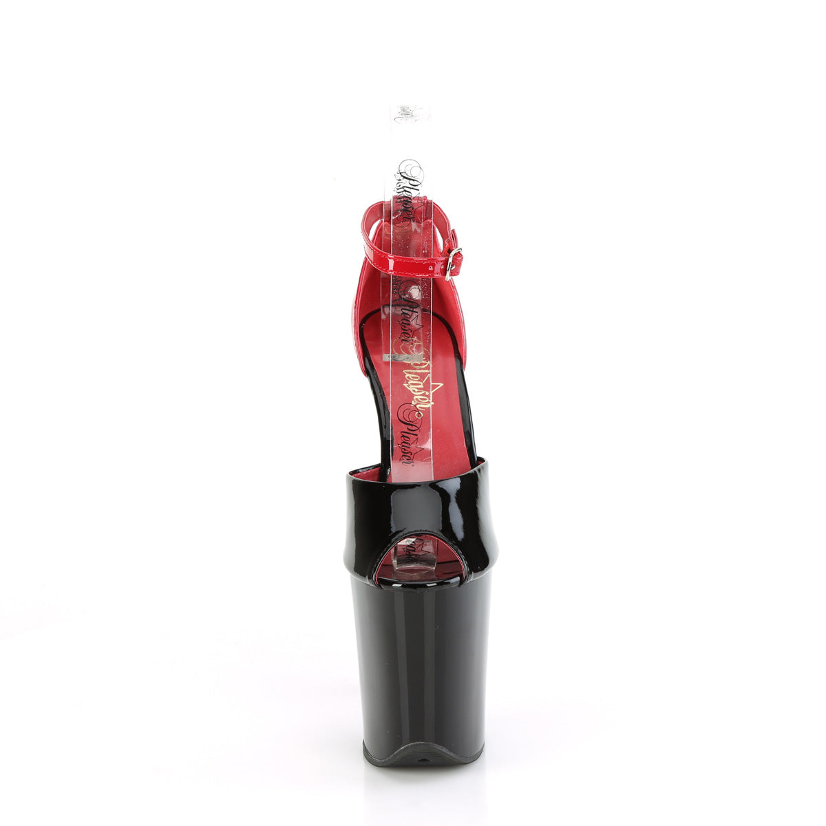 Pleaser   FLAMINGO-868 Blk-Red Pat/Blk Red