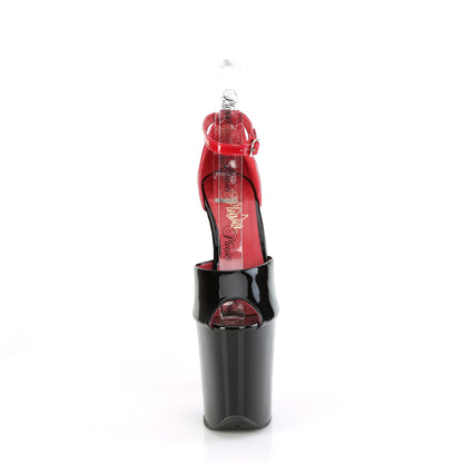 Pleaser   FLAMINGO-868 Blk-Red Pat/Blk Red