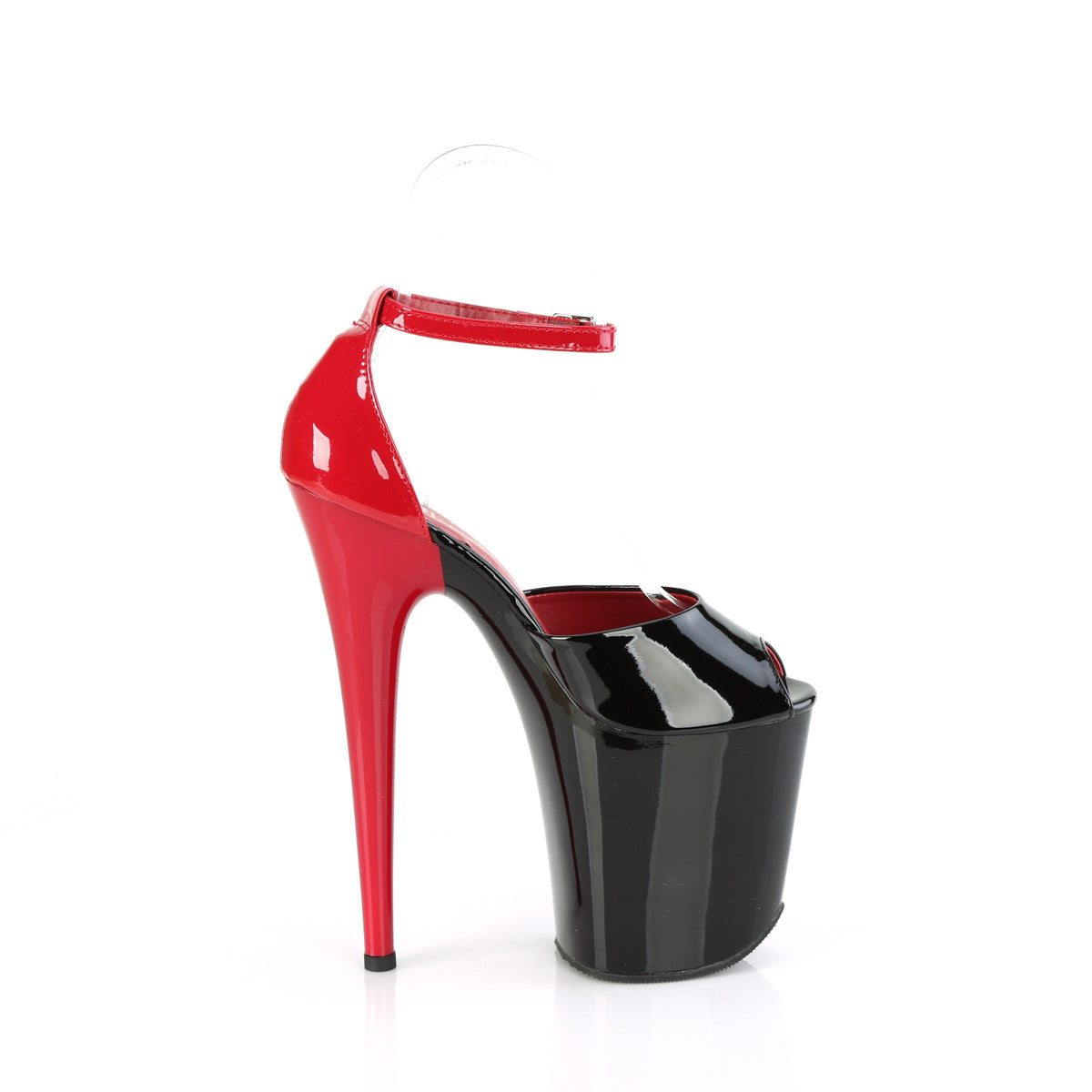 Pleaser   FLAMINGO-868 Blk-Red Pat/Blk Red
